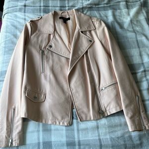 Forever 21 Light Pink Leather Jacket